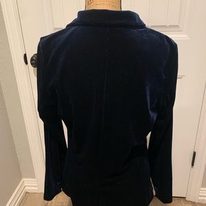 Blow velvet blazer
